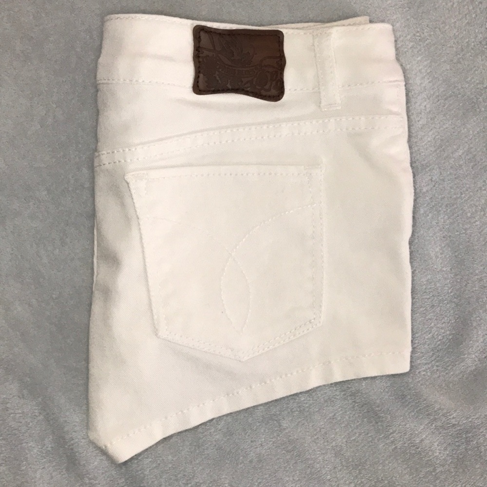 White Denim Paris Blues shorts